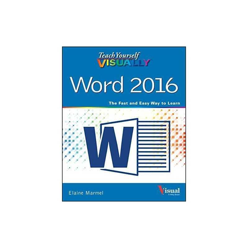 Teach Yourself VISUALLY Word 2016 (Teach Yourself VISUALLY ... by Marmel, Elaine