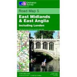 East Midlands and East Anglia Including ... by Ordnance Survey Sheet map, folded