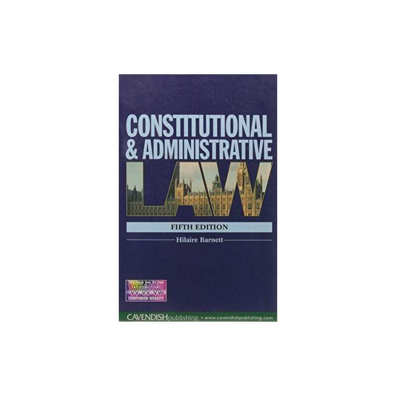 Constitutional & Administrative Law by Hilaire Barnett Paperback Book