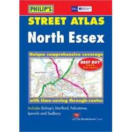 Philips Street Atlas North Essex: Pocket Paperback Book