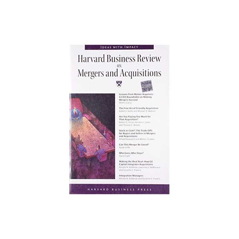 Harvard Business Review on Mergers & Acquis... by Harvard Business Sch Paperback