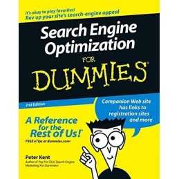 Search Engine Optimization For Dummies by Kent, Peter Paperback Book
