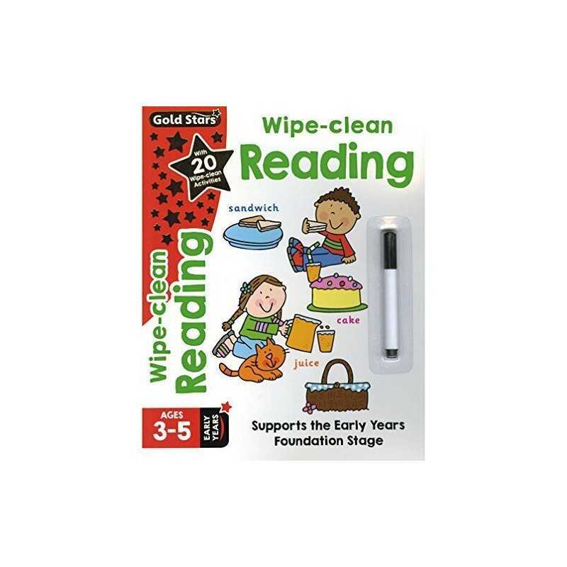 Gold Stars Wipe-Clean Reading Ages 3-5 Early Years: Support... by Frances Mackay