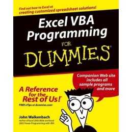 Excel VBA Programming For Dummies by Walkenbach, John Paperback Book