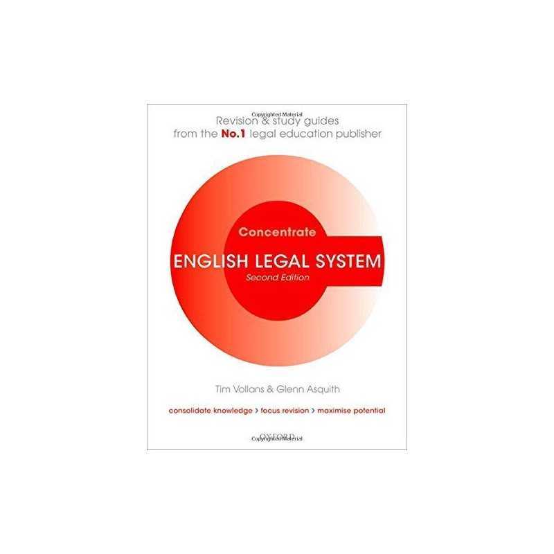 English Legal System Concentrate Law Revision and... by Asquith, Glenn Paperback