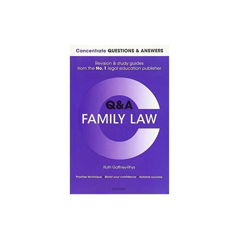 Concentrate Questions and Answers Family Law: Law Q&A R... by Gaffney-Rhys, Ruth