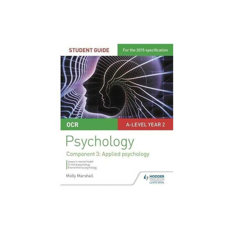 OCR Psychology Student Guide 3: Component 3 Applied psycho... by Marshall, Molly