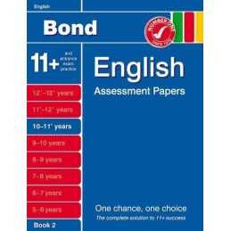 Bond English Assessment Papers 10-11+ Years Book 2 by Sarah Lindsay Book The
