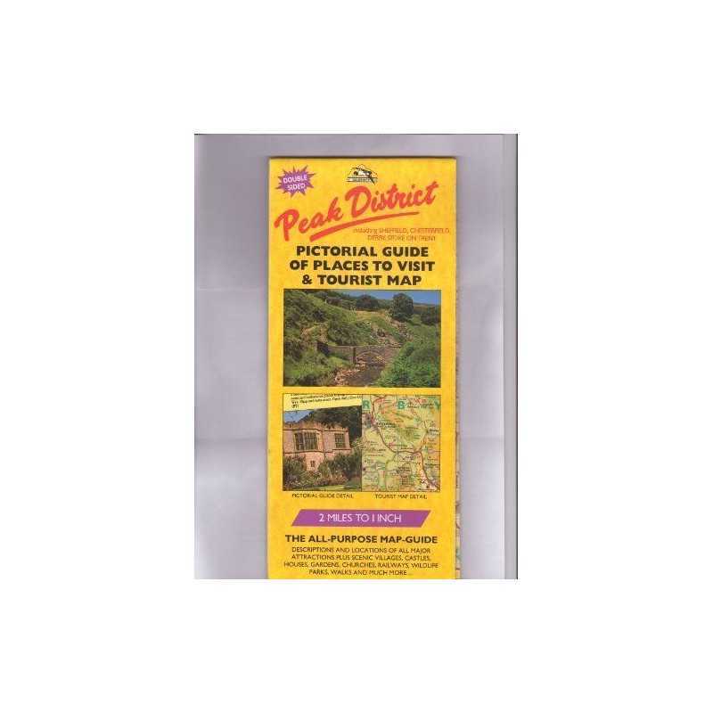 Peak District: Pictorial Guide of Places to Visit ... by Kearney, J.F. Sheet map