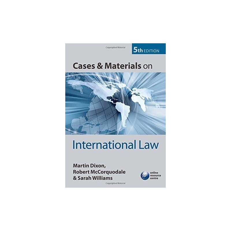 Cases and Materials on International Law by Dixon, Martin Paperback Book The