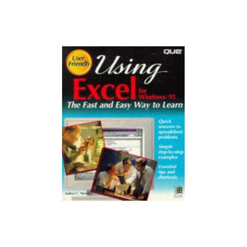 Using Excel for Windows 95: User Friendly Re... by Nossiter, Joshua C. Paperback