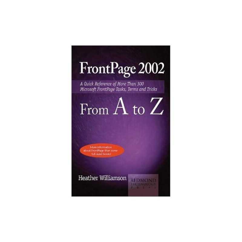 Frontpage 2002 from A-Z: A Quick Re..., Williamson, Hea