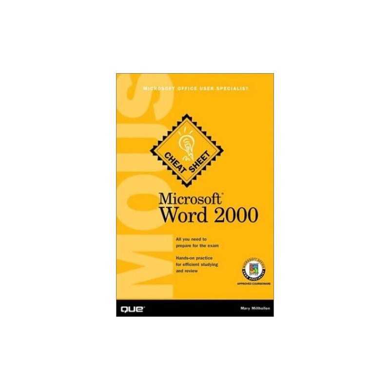 Microsoft Word 2000: Microsoft Office User Spec... by Millhollon, Mary Paperback
