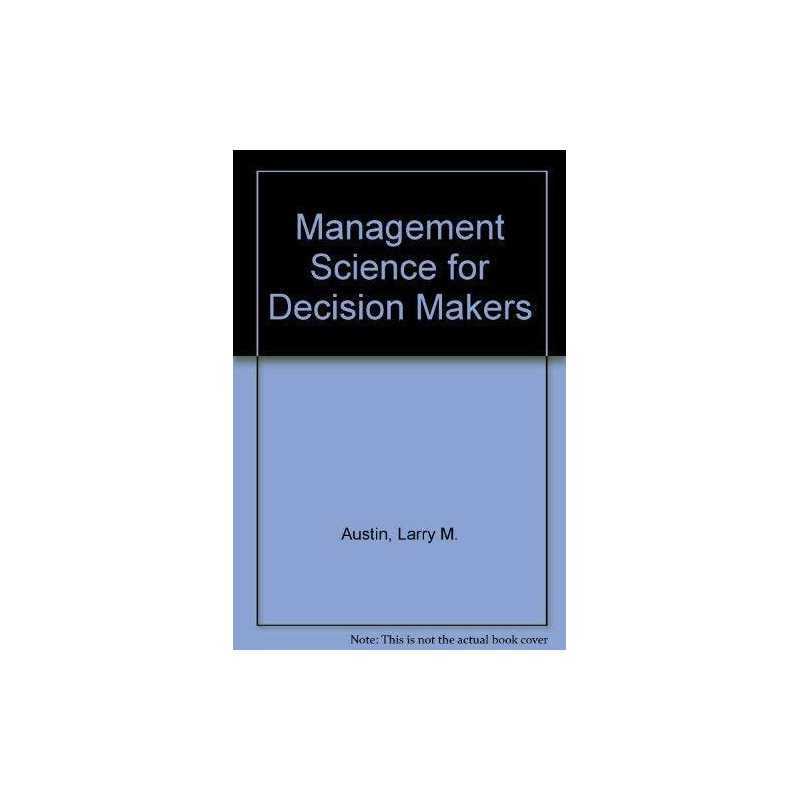 Management Science for Decision Mak..., Ghandforoush, P