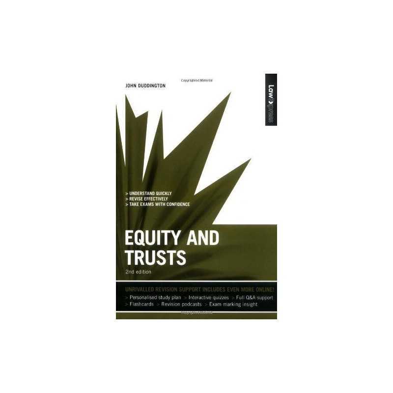 Law Express Equity and Trusts 2nd edition by Duddington, John Paperback Book The