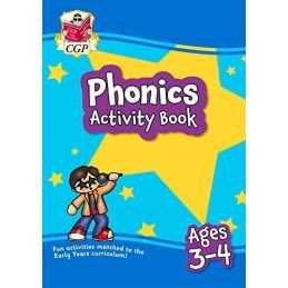 Phonics Activity Book for Ages 3-4 (Presc..., CGP Books