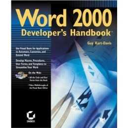 Word 2000 Developers Handbook by Hart?Davis, G Mixed media product Book The