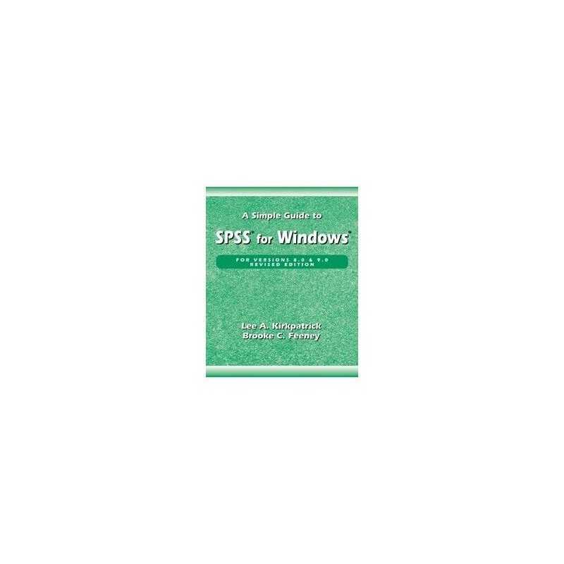 A Simple Guide to Spss for Windows ..., Kirkpatrick, Le