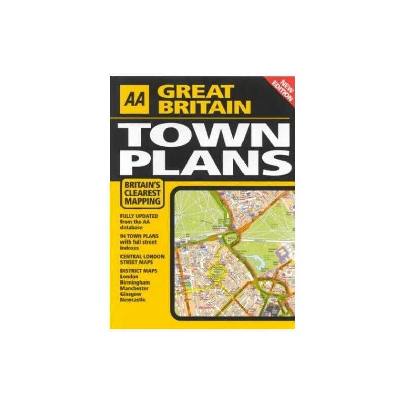 AA Great Britain Town Plans (Road Atlas) by AA Publishing Paperback Book The