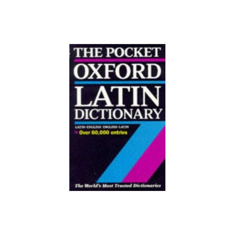 The Pocket Oxford Latin Dictionary Paperback Book