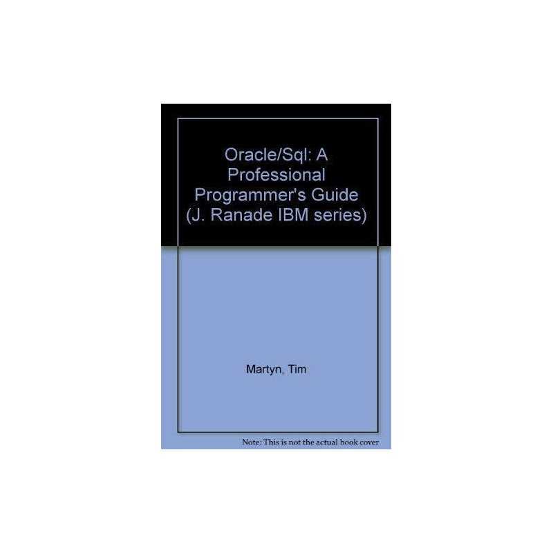 Oracle/Sql: A Professional Programmer..., Hartley, Tim