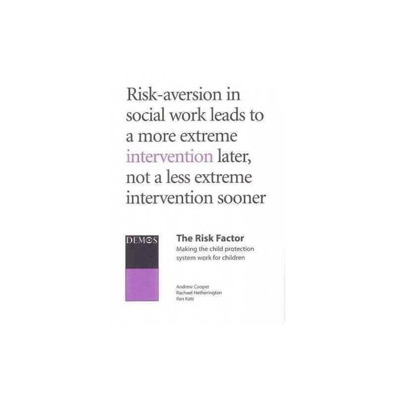 The Risk Factor: Making the Child Protection System W... by Katz, Ilan Paperback