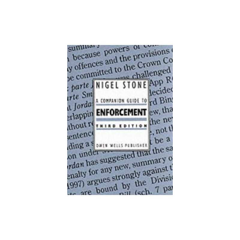 Companion Guide to Enforcement, Stone, Nigel