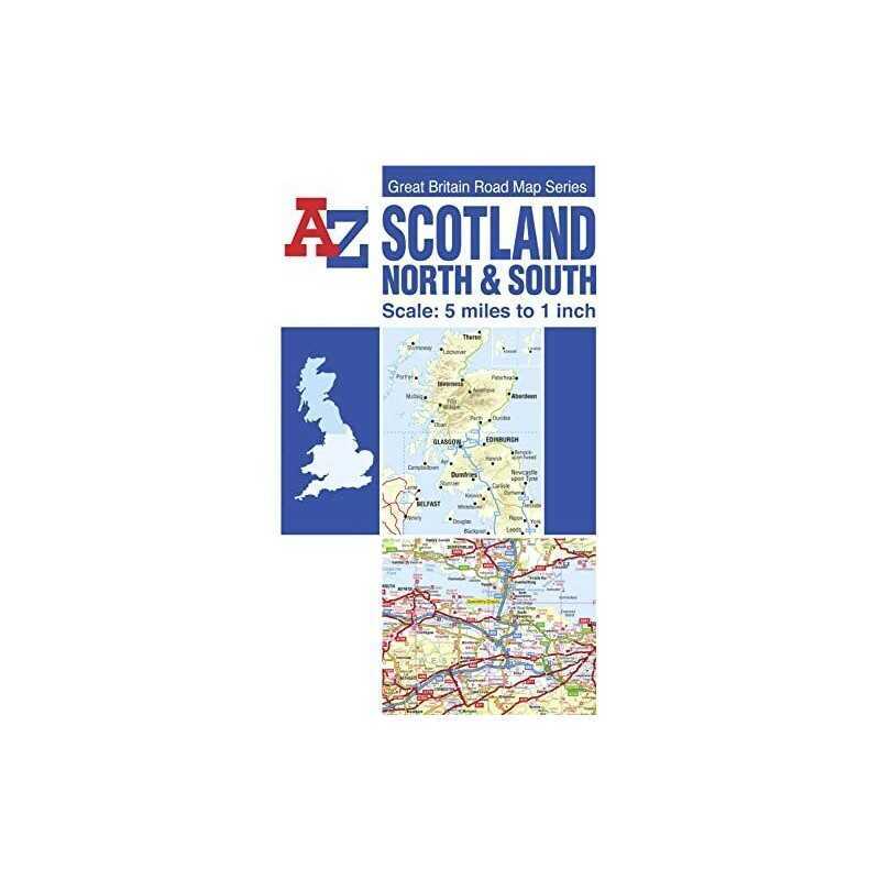 SCOTLAND A-Z ROAD MAP (REVERSIBLE) ... by Geographers A-Z Map Sheet map, folded