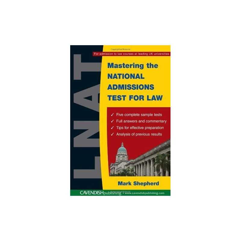 Mastering the National Admissions Test for Law by Shepherd, Mark Paperback Book