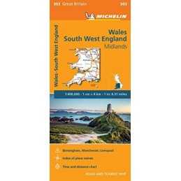 Wales - Michelin Regional Map 503: Map (Michelin Regional Maps, 5... by Michelin
