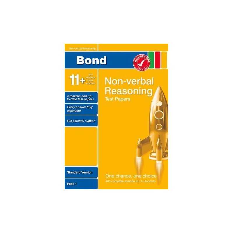 Bond 11+ Test Papers Non-Verbal Reasoning Standar... by Baines, Andrew Paperback