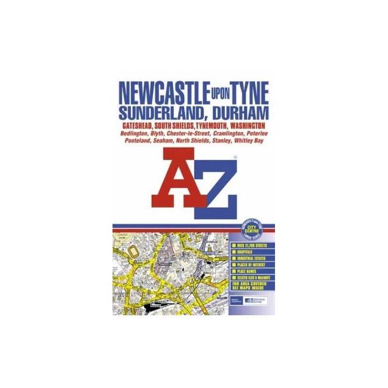 A-Z Newcastle Upon Tyne Street Atlas by Geographers A-Z Map Company Paperback