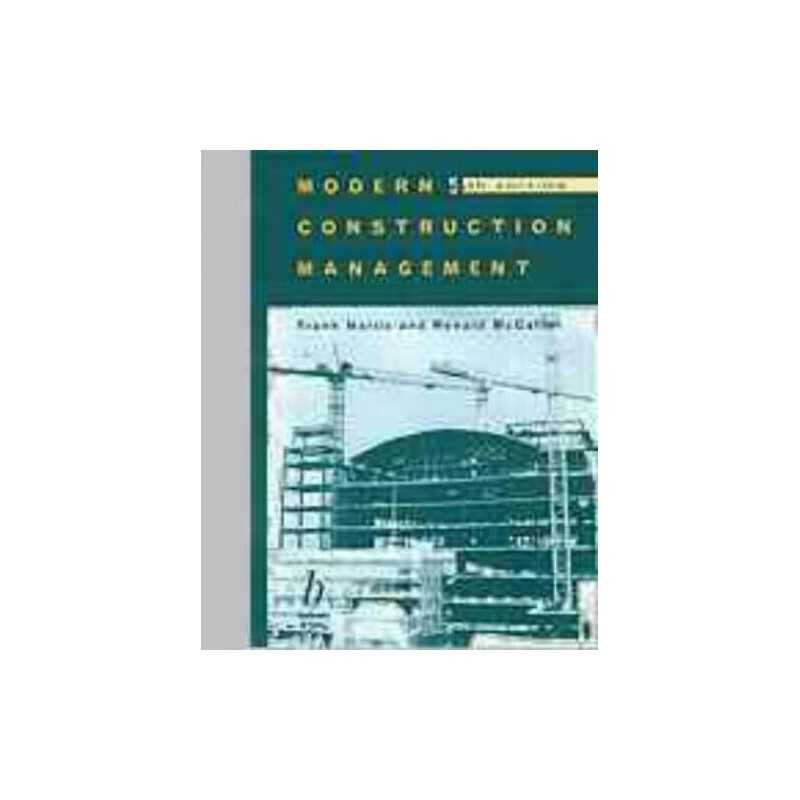 Modern Construction Management by McCaffer, Ronald Paperback Book  Fast