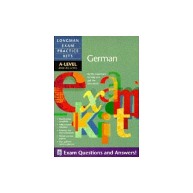 Longman Exam Practice Kits: A-level German by Mckeane, Mr Alasdair Paperback The