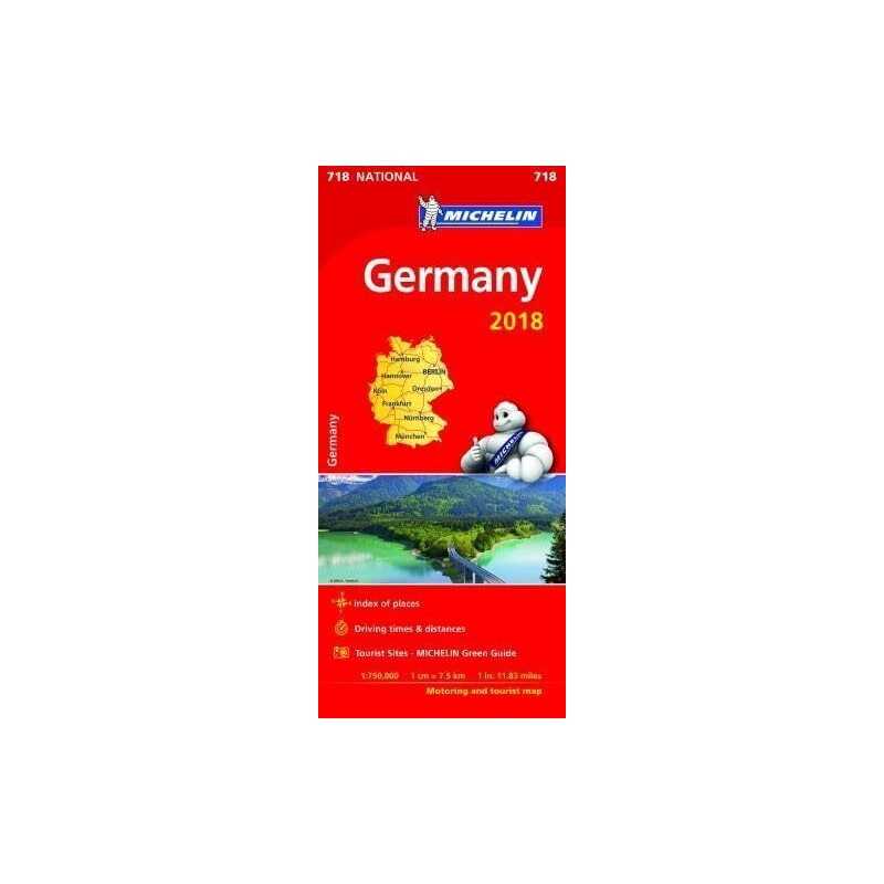 Germany 2018 - Michelin National Map 718: ..., Michelin