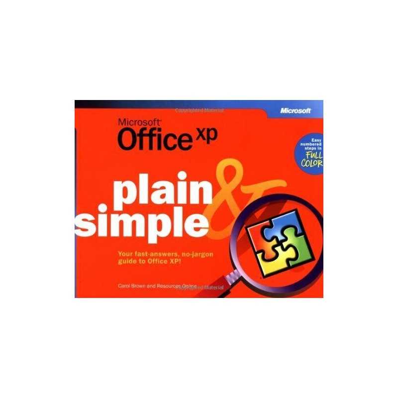 Microsoft® Office XP Plain & Simple by Resources Online Paperback Book The