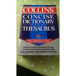 Collins Concise Dictionary and Thesaurus Hardback Book