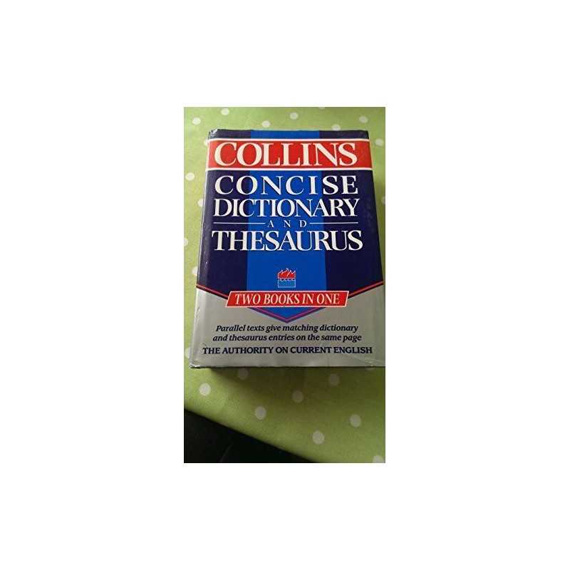 Collins Concise Dictionary and Thesaurus Hardback Book