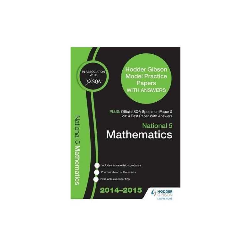 SQA Specimen Paper, 2014 Past Paper National 5 Mathematics & Hodder Gi... by SQA