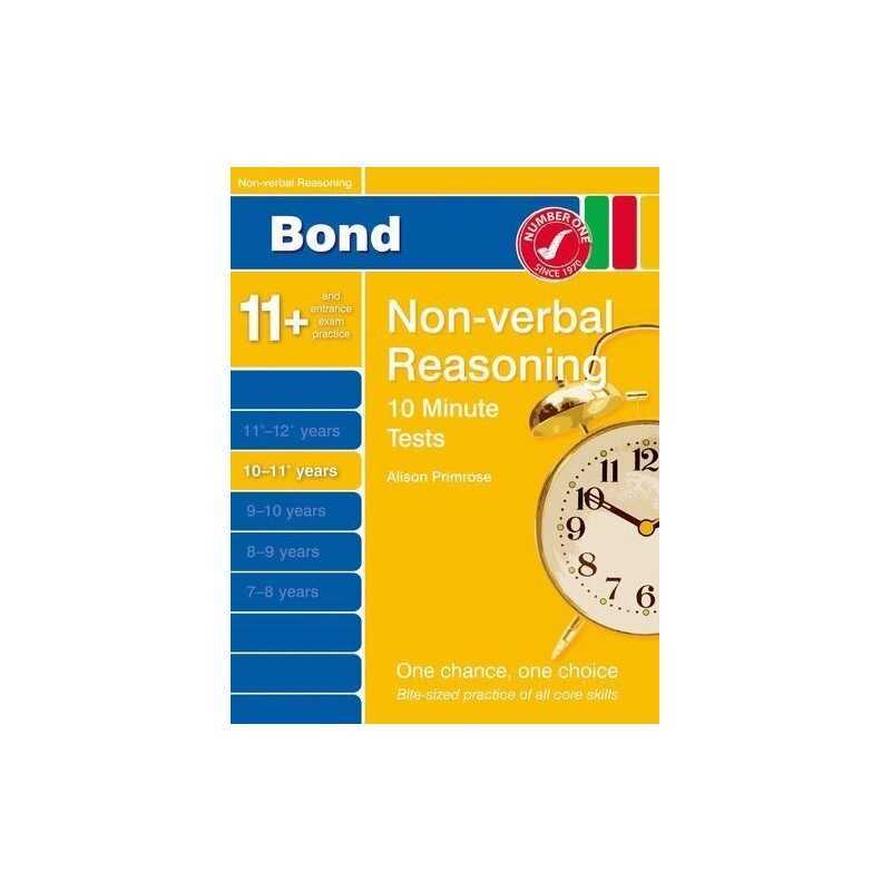 Bond 10 Minutes Tests Non-Verbal Reasoning 10-11+ yrs (Bo... by Primrose, Alison