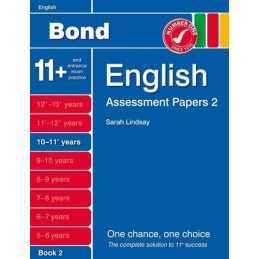 New Bond Assessment Papers English 10-11+ Years Book 2 by Sarah Lindsay Book The