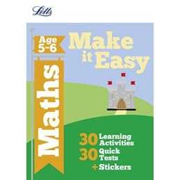 Maths Age 5-6 (Letts Make It Easy Complete Editions) by Patilla, Peter Book The