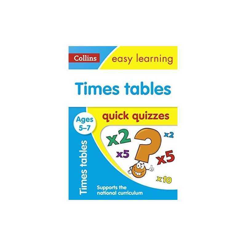 Times Tables Quick Quizzes Ages 5-7: Ideal for home l... by Collins Easy Learnin