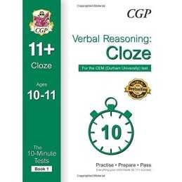 10-Minute Tests for 11+ Verbal Reasoning: Cloze Ages 10-11 (Book... by CGP Books