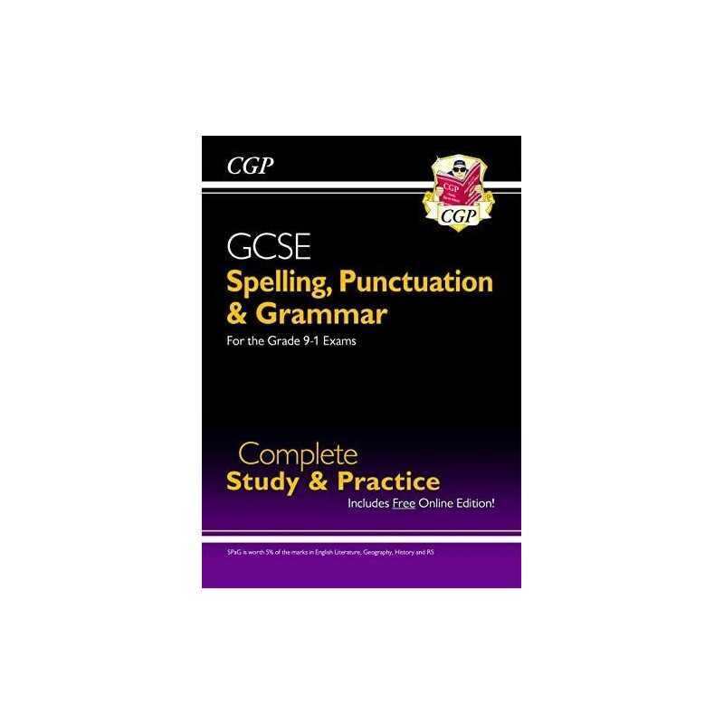 Spelling, Punctuation and Grammar for Grade 9-1 GCSE Complete St... by CGP Books