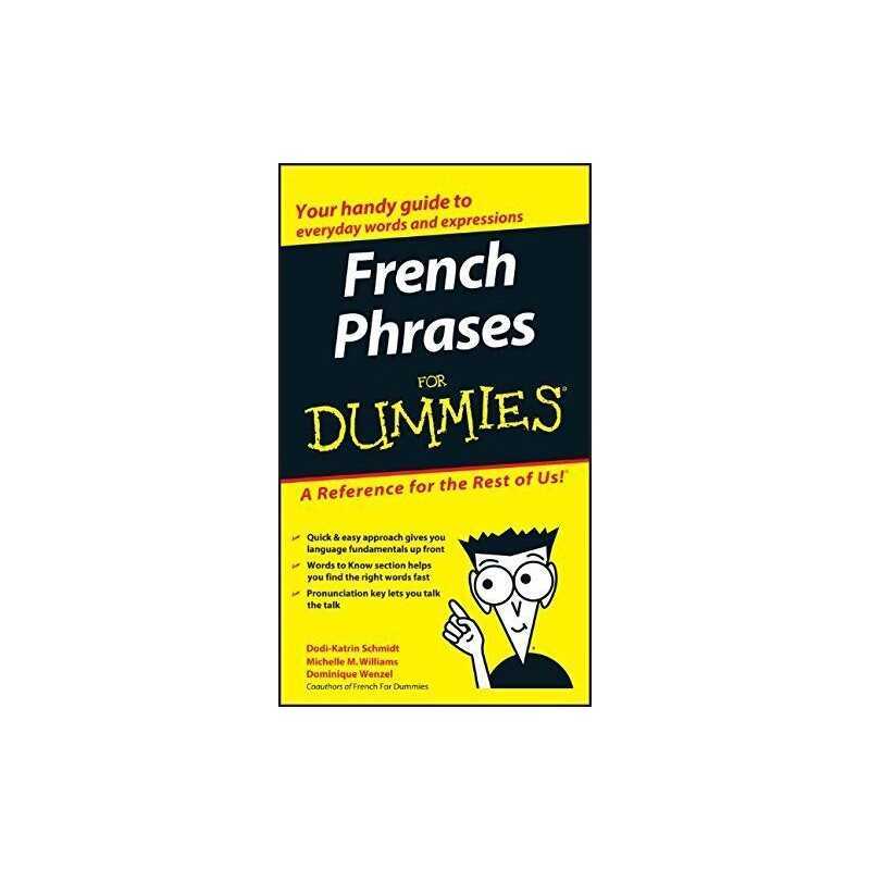 French Phrases For Dummies Paperback Book