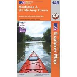 Maidstone and the Medway Towns (OS Explo... by Ordnance Survey Sheet map, folded