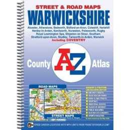 Warwickshire County Atlas (A-Z County At... by Geographers A-Z Map Spiral bound