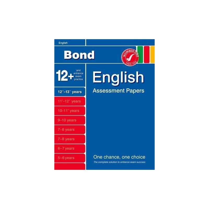 Bond English Assessment Papers 12+-13+ Years (Bond Assessment ... by Wren, Wendy