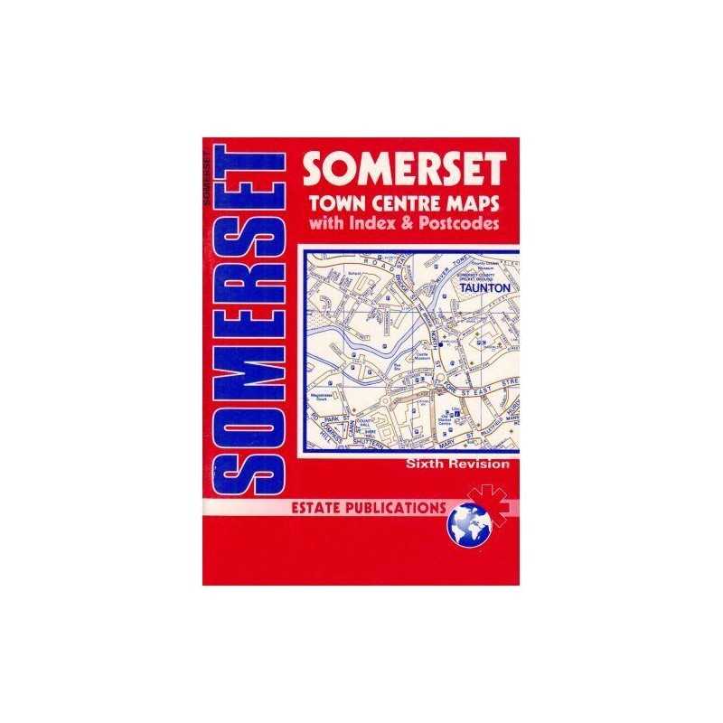 Somerset Town Centre Maps (County Red Book) by British School of Motor Paperback